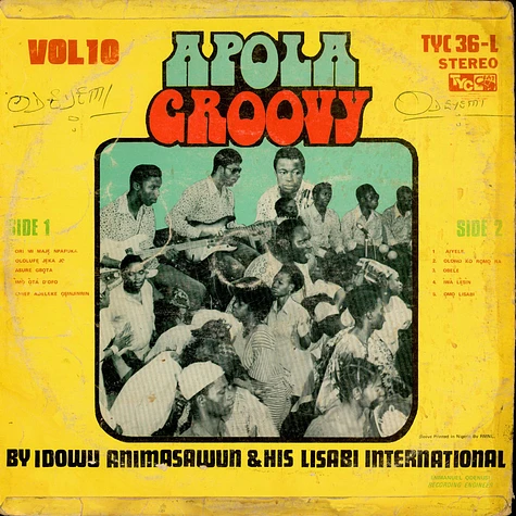 Idowu Animashawun And His Lisabi Brothers International - Vol. 10 Apola Groovy