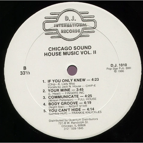 V.A. - Chicago Sound: House Music Vol. II