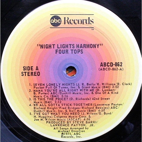 Four Tops - Night Lights Harmony