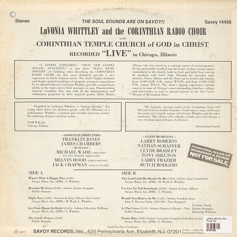 LuVonia Whittley And The Corinthian Radio Choir - Praise Him