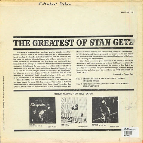 Stan Getz - The Greatest Of Stan Getz