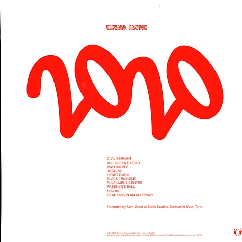 Richard Dawson - 2020 Limited Red Vinyl Edition