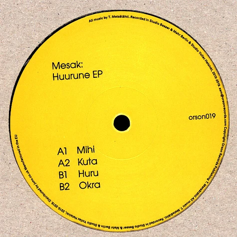 Mesak - Huurune EP