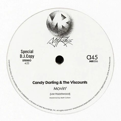 Candy Darling & The Viscounts - Movin'