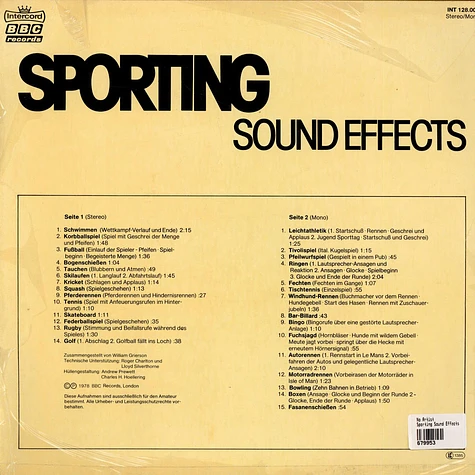 No Artist - Sporting Sound Effects