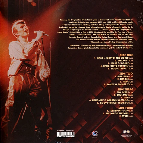 David Bowie - Dallas 1978 - Isolar 2 World Tour