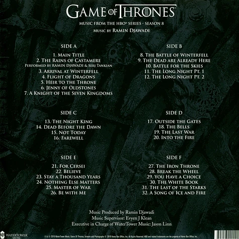 Ramin Djawadi - OST Game Of Thrones: Season 8 Music From The HBO Series
