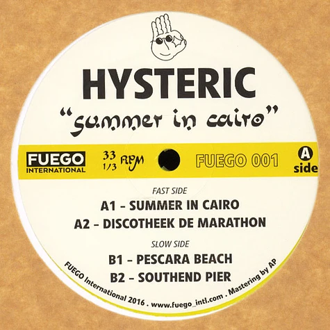 Hysteric - Summer In Cairo Yellow Vinyl Edition