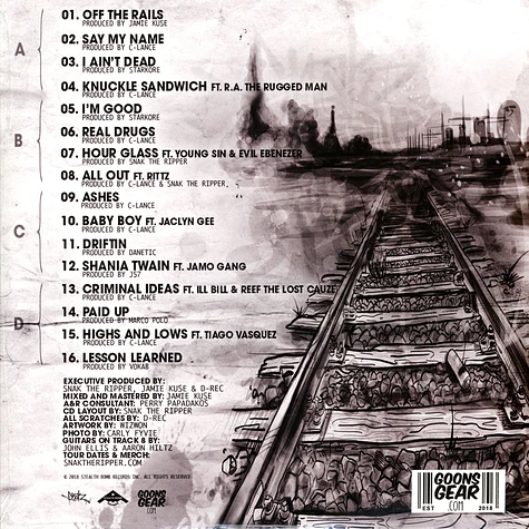 Snak The Ripper - Off The Rails Black Vinyl Edition