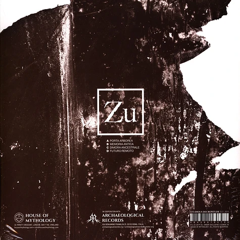 Zu - Terminalia Amazonia Black Vinyl Edition