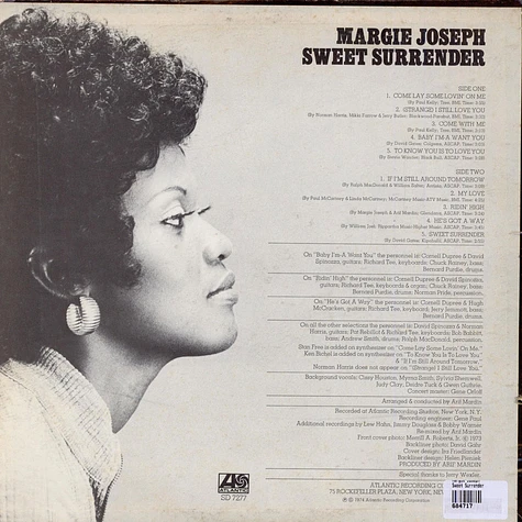 Margie Joseph - Sweet Surrender