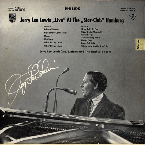 Jerry Lee Lewis And The Nashville Teens - "Live" At The Star-Club, Hamburg