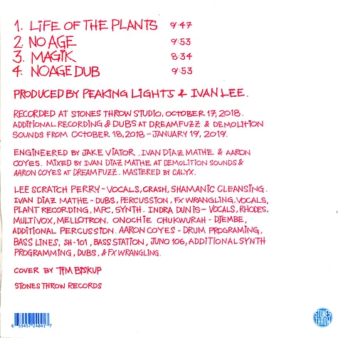 Lee Perry, Peaking Lights & Ivan Lee - Life Of The Plants