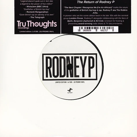 Rodney P - The Next Chapter / Recognise Me