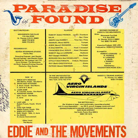 Eddie And The Movements - Paradise Found