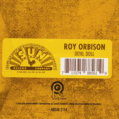 Roy Orbinson - 3" Record Devil Doll