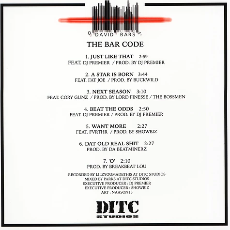 David Bars - The Bar Code EP Color Vinyl Edition