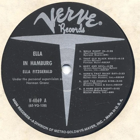 Ella Fitzgerald - Ella In Hamburg