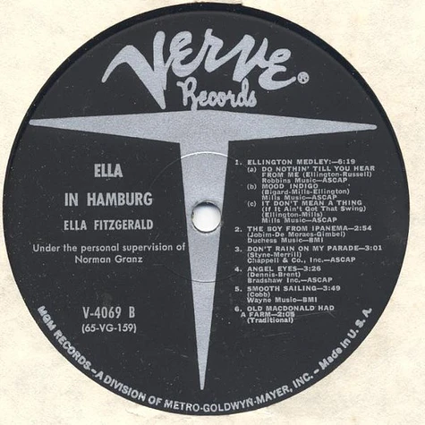 Ella Fitzgerald - Ella In Hamburg