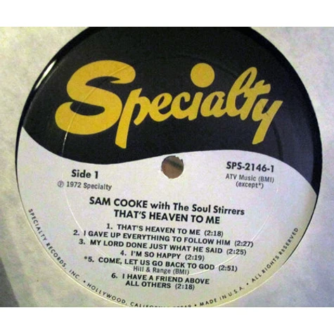 Sam Cooke With The Soul Stirrers - That's Heaven To Me