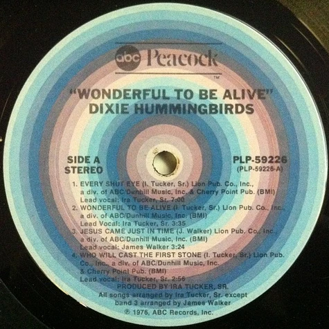 The Dixie Hummingbirds - Wonderful To Be Alive