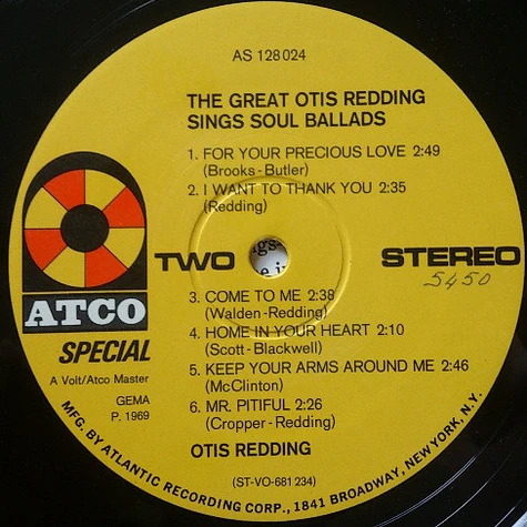 Otis Redding - The Great Otis Redding Sings Soul Ballads