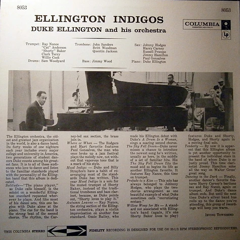 Duke Ellington And His Orchestra - Ellington Indigos