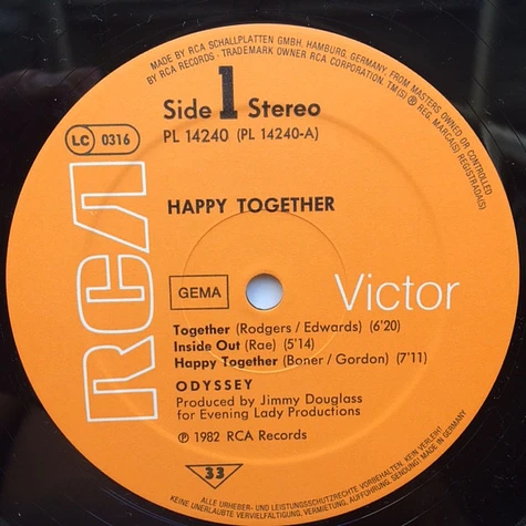 Odyssey - Happy Together