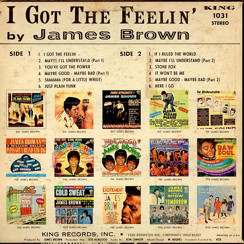 James Brown & The Famous Flames - I Got The Feelin'