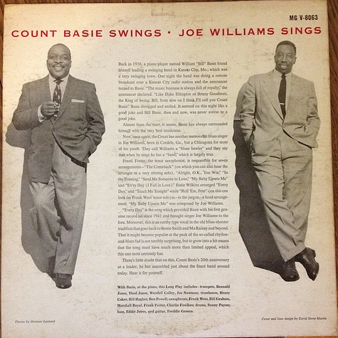 Count Basie / Joe Williams - Count Basie Swings Joe Williams Sings