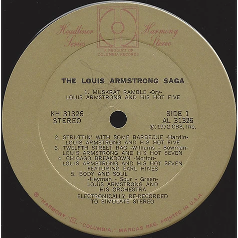Louis Armstrong - The Louis Armstrong Saga