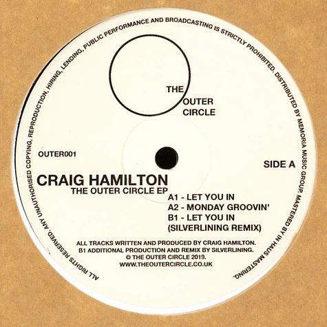 Craig Hamilton - The Outer Circle EP Silverlining Remix