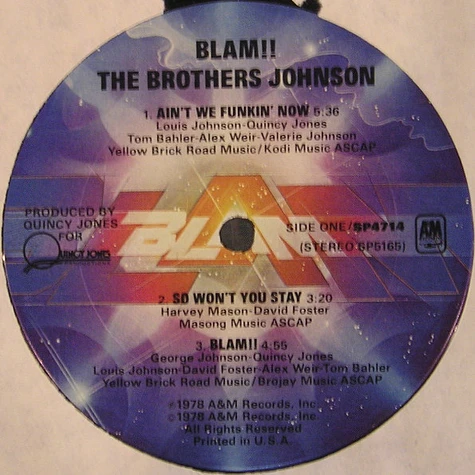 Brothers Johnson - Blam!!