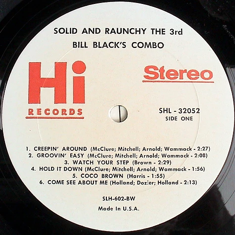 Bill Black's Combo - Solid And Raunchy The 3rd