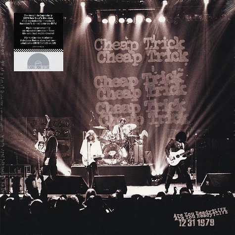 Cheap Trick - Are You Ready Or Not? Live At The Forum 12/31/79 Black Friday Record Store Day 2019 Edition