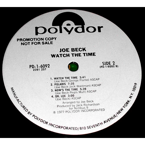 Joe Beck - Watch The Time