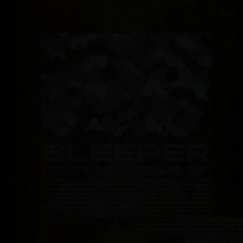 Sleeper - Militant Focus EP