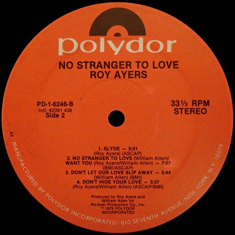 Roy Ayers - No Stranger To Love