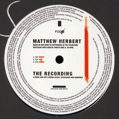 Matthew Herbert - The Recording