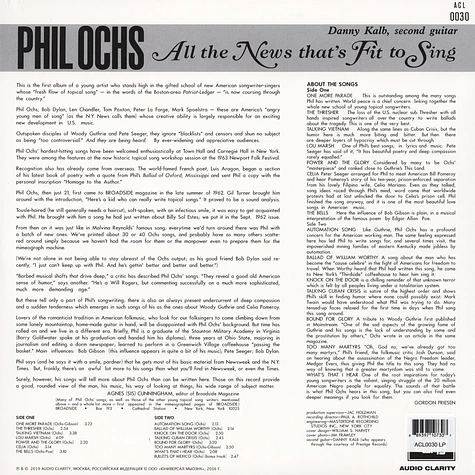 Phil Ochs - All The News That's Fit To Sing