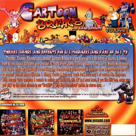 DJ Rob - Cartoon Breaks And Sound Effects Volume 1