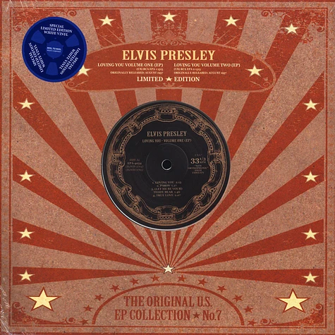 Elvis Presley - Loving You - Us Ep Collection Volume 7 White Vinyl Edition