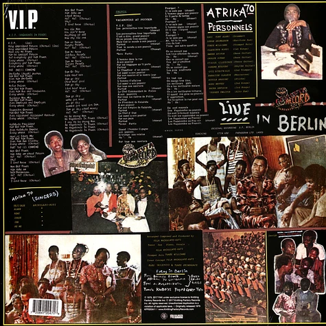 Fela Kuti & The Africa 70 - V.I.P. (Vagabonds In Power)