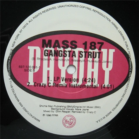 Mass 187 - Gangsta Strut