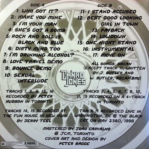 Danko Jones - Garage Rock! (A Collection Of Lost Songs From 1996 - 1998)