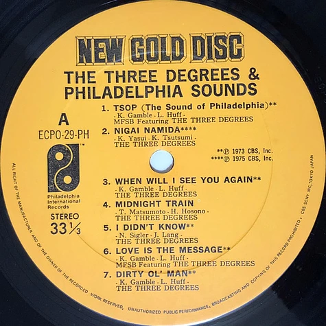 The Three Degrees & The Sound Of Philadelphia - The Three Degrees & Philadelphia Sounds