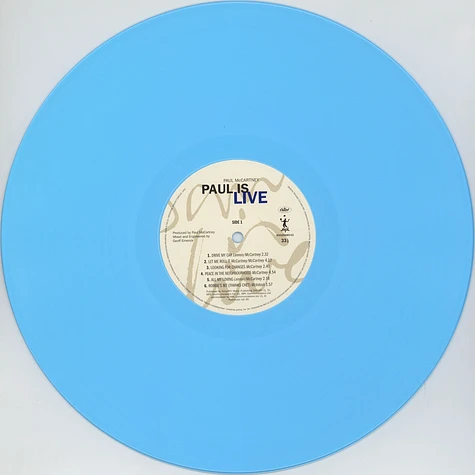 Paul McCartney - Paul Is Live Baby Blue + Peachy White Vinyl Edition