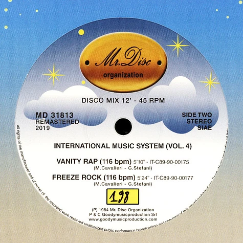 International Music System - Ims Volume 4 Yellow-Transparent Vinyl Edition