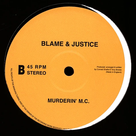 Blame & Justice - Death Row / Muderin M.C.