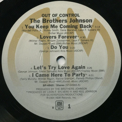 Brothers Johnson - Out Of Control